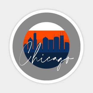 Chicago Football Skyline Magnet